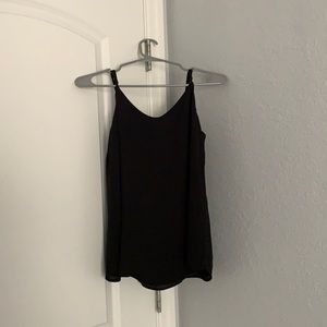 Black flowy tank top size small